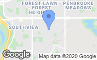 Map of St Andrews Heights, AB